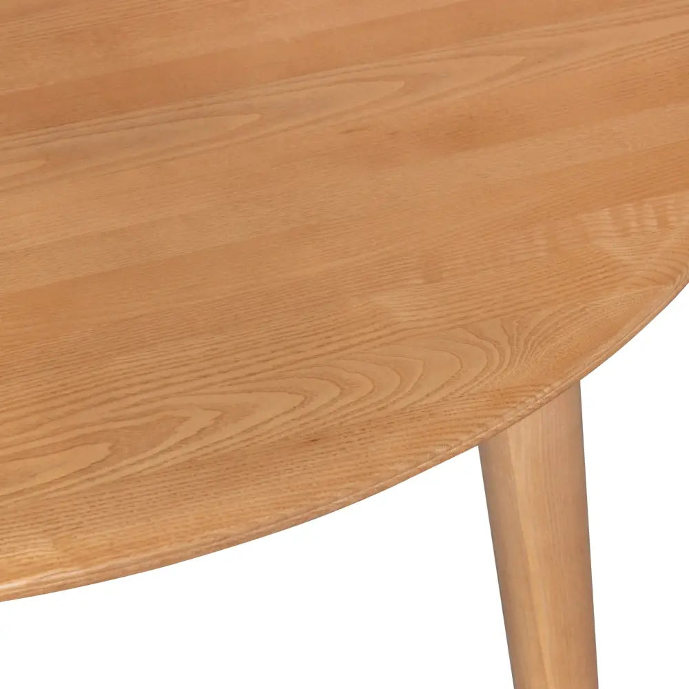 Emilio 120cm Round Dining Table Scandinavian Style Solid Ash Wood Oak - Furniture > Dining