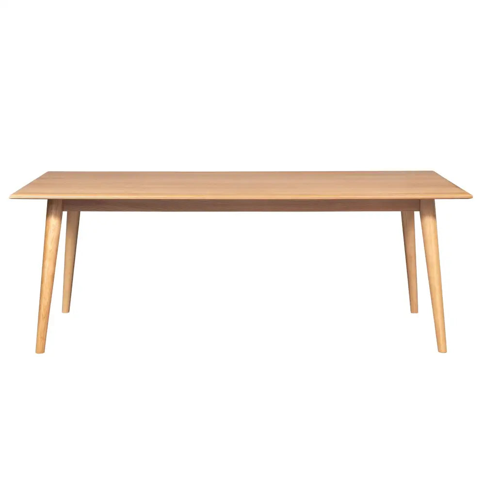 Emilio 180cm Dining Table Scandinavian Style Solid Ash Wood Oak - Furniture > Dining