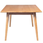 Emilio 210cm Dining Table Scandinavian Style Solid Ash Wood Oak - Furniture > Dining