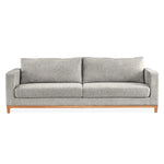 Emily 4 Seater Sofa Fabric Uplholstered Lounge Couch Light Grey - Furniture > Sofas