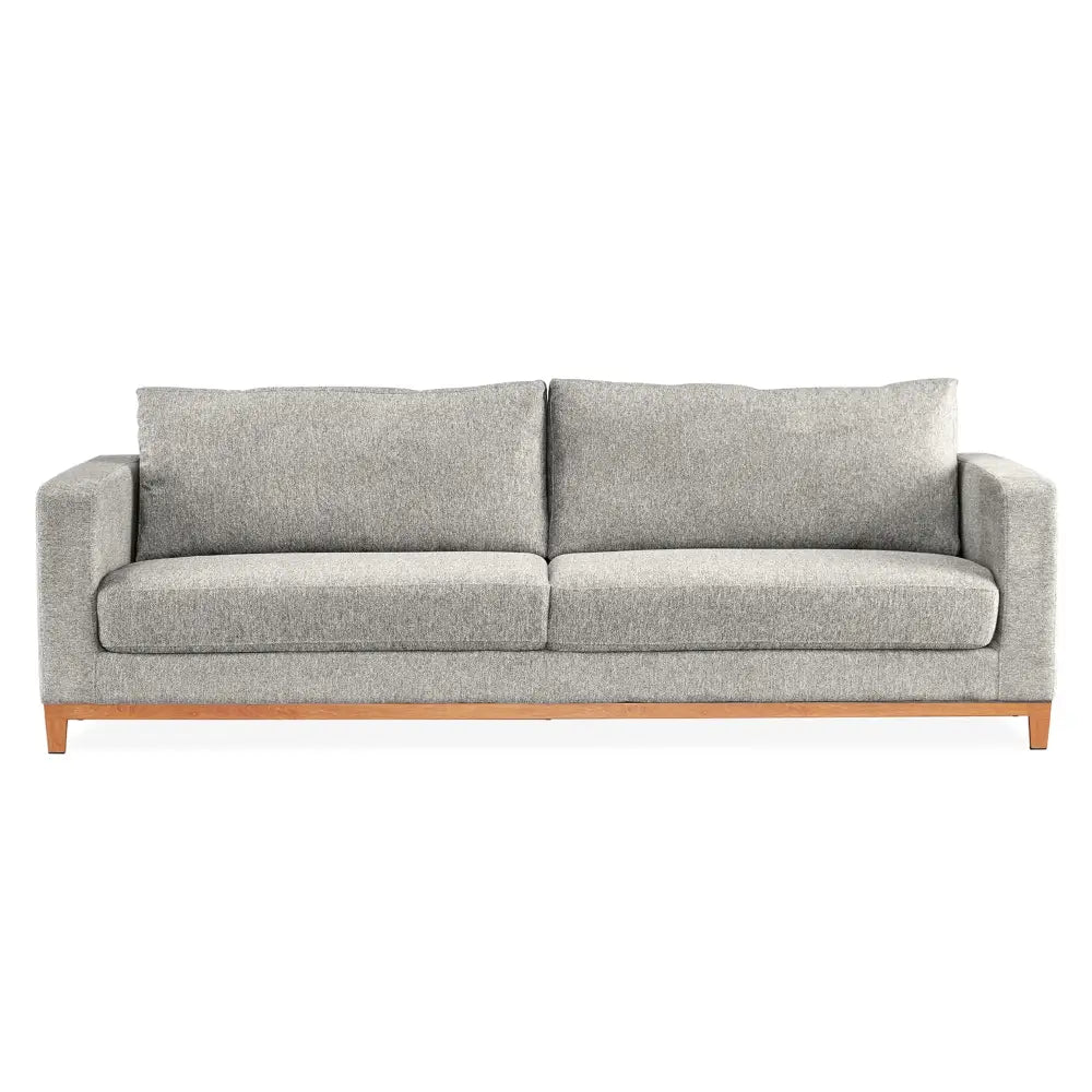 Emily 4 Seater Sofa Fabric Uplholstered Lounge Couch Light Grey - Furniture > Sofas