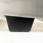 Emily Bed Frame Queen Size Velvet Fabric Grey Four MDF Drawers with Wheels - Furniture > Bedroom > Beds & Bed Frames
