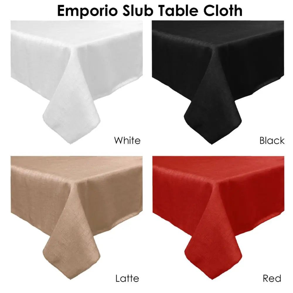 Emporio Slub Table Cloth Latte 180 cm Round - Home & Garden > Kitchenware