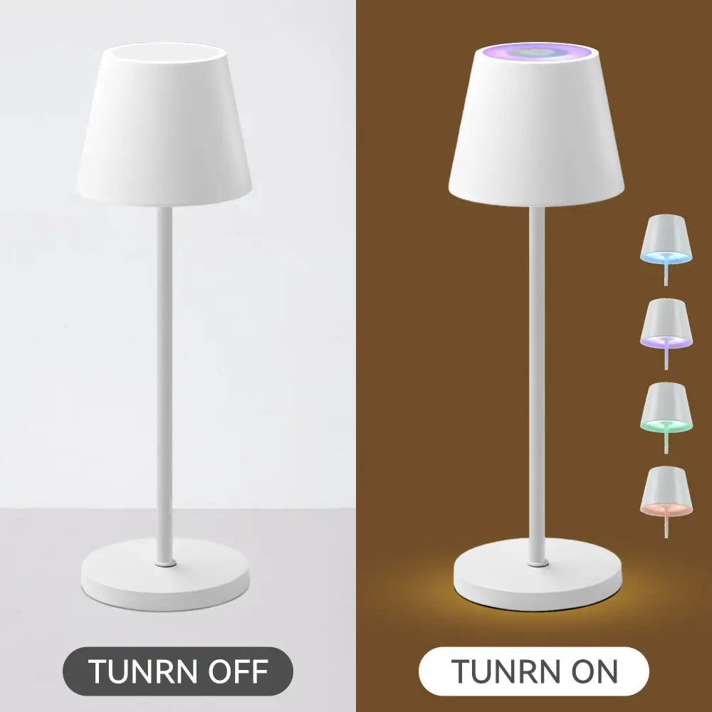 Enoki Portable RGB Table Lamp - White - Home & Garden > Lighting > Table Lamps