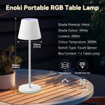Enoki Portable RGB Table Lamp - White - Home & Garden > Lighting > Table Lamps