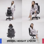 Ergonomic Korean Office Chair SUPERB BLACK - Furniture > Office > Office & Desk Chairs