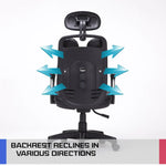 Ergonomic Korean Office Chair SUPERB BLACK - Furniture > Office > Office & Desk Chairs