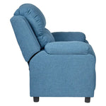 Erika Blue Kids Recliner Sofa Chair Blue Lounge Couch Armchair Childrens - Furniture > Bar Stools & Chairs > Arm Chairs