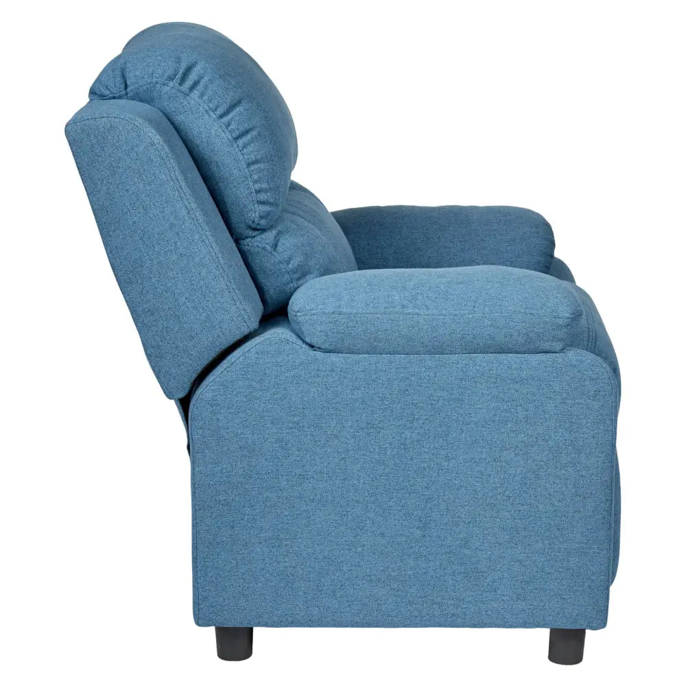 Erika Blue Kids Recliner Sofa Chair Blue Lounge Couch Armchair Childrens - Furniture > Bar Stools & Chairs > Arm Chairs