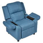 Erika Blue Kids Recliner Sofa Chair Blue Lounge Couch Armchair Childrens - Furniture > Bar Stools & Chairs > Arm Chairs