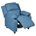 Erika Blue Kids Recliner Sofa Chair Blue Lounge Couch Armchair Childrens - Furniture > Bar Stools & Chairs > Arm Chairs