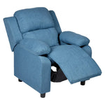 Erika Blue Kids Recliner Sofa Chair Blue Lounge Couch Armchair Childrens - Furniture > Bar Stools & Chairs > Arm Chairs
