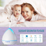 Essential Oils Ultrasonic Aromatherapy Diffuser Air Humidifier Purify 400ML - White - Appliances > Aroma Diffusers &