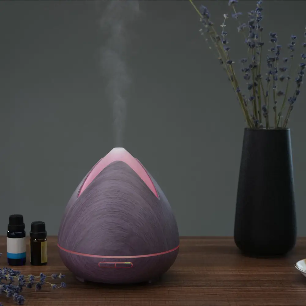 Essential Oils Ultrasonic Aromatherapy Diffuser Air Humidifier Purify 400ML - Violet - Appliances > Aroma Diffusers &