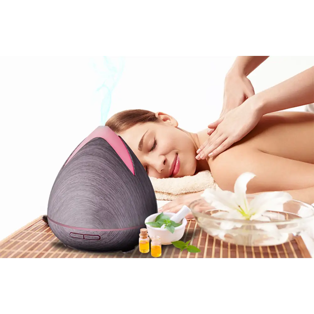 Essential Oils Ultrasonic Aromatherapy Diffuser Air Humidifier Purify 400ML - Violet - Appliances > Aroma Diffusers &