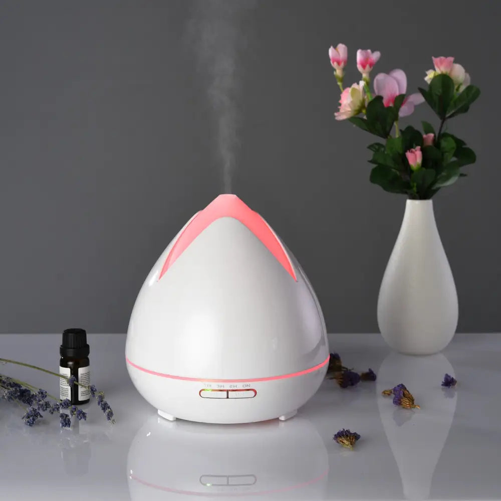 Essential Oils Ultrasonic Aromatherapy Diffuser Air Humidifier Purify 400ML - White - Appliances > Aroma Diffusers &