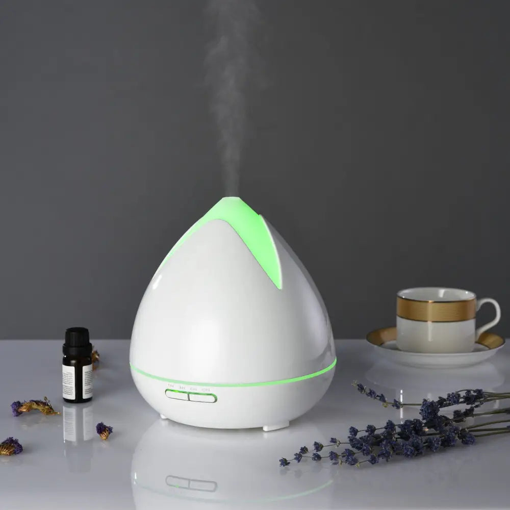 Essential Oils Ultrasonic Aromatherapy Diffuser Air Humidifier Purify 400ML - White - Appliances > Aroma Diffusers &