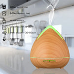 Essential Oils Ultrasonic Aromatherapy Diffuser Air Humidifier Purify 400ML - Light Wood - Appliances > Aroma Diffusers