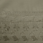 Essentially Home Living Machine Lace Embroidered Sheet Set Single Mocha - Home & Garden > Bedding
