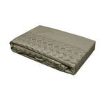 Essentially Home Living Machine Lace Embroidered Sheet Set Single Mocha - Home & Garden > Bedding