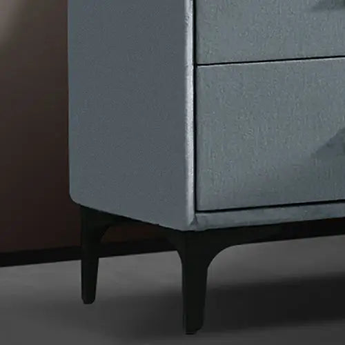 Estella Bedside Table MDF Construction Fabric Upholstery Iron Feet - Furniture > Bar Stools & Chairs > Arm Chairs &