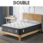 Eurotop Mattress 5 Zone Pocket Spring Latex Foam 34cm - Double - Furniture > Mattresses