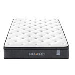 Eurotop Mattress 5 Zone Pocket Spring Latex Foam 34cm - Double - Furniture > Mattresses