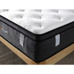 Eurotop Mattress 5 Zone Pocket Spring Latex Foam 34cm - Double - Furniture > Mattresses