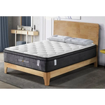 Eurotop Mattress 5 Zone Pocket Spring Latex Foam 34cm - Double - Furniture > Mattresses