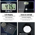 Everfit Body Fat Bathroom Scale Weighing Tracker Gym 180KG - Home & Garden > Scales > Bathroom Scales