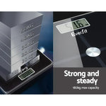 Everfit Body Fat Bathroom Scale Weighing Tracker Gym 180KG - Home & Garden > Scales > Bathroom Scales