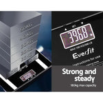 Everfit Body Fat Bathroom Scale Weighing Water Body Fat Gym 180KG - Home & Garden > Scales > Bathroom Scales