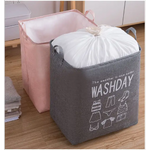 Ex-Large Capacity Collapsible Laundry Basket Foldable Washing Bin Hamper Linen (Blue) - Home & Garden > Laundry &