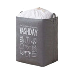 Ex-Large Capacity Collapsible Laundry Basket Foldable Washing Bin Hamper Linen (Grey) - Home & Garden > Laundry &