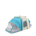 Expandable Pet Carrier Backpack for Cats & Small Dogs - Breathable Mesh Multiple Entrances(Blue) - Pet Care > Dog