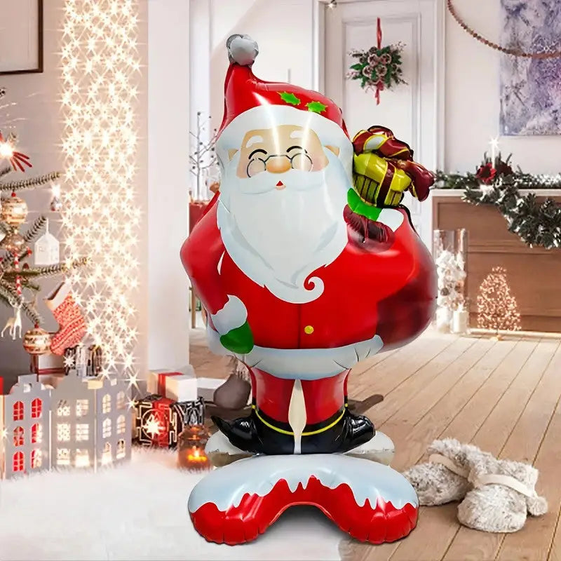 Extra Large Standing Santa Claus Foil Balloon - Occasions > Christmas > Christmas Decorations