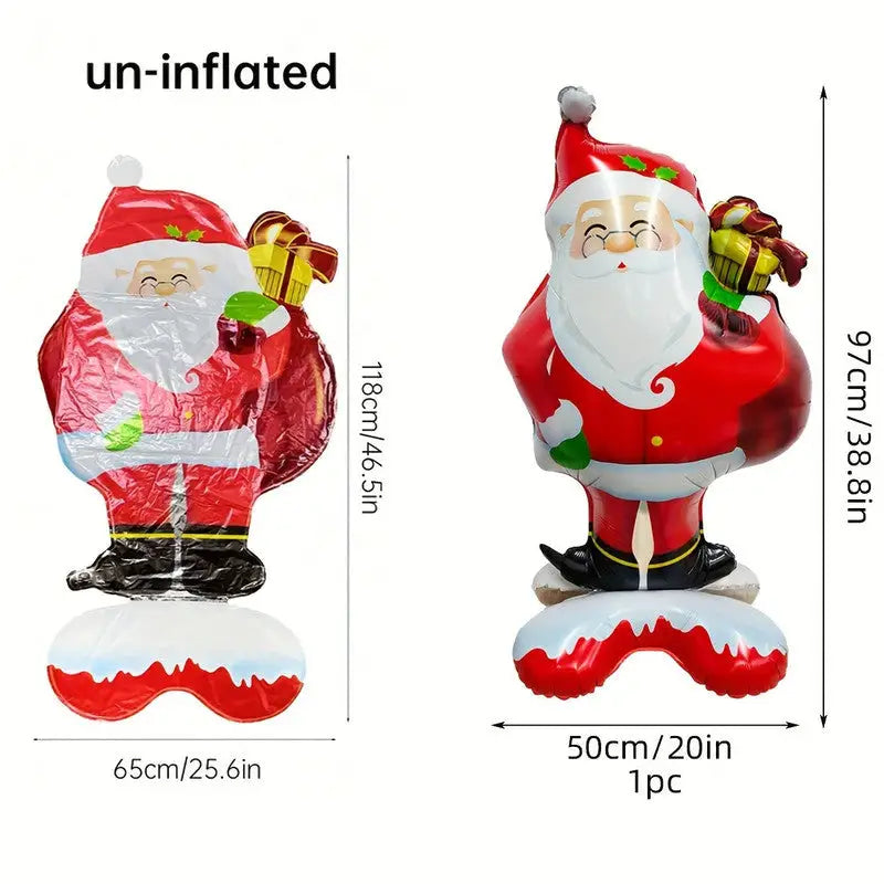 Extra Large Standing Santa Claus Foil Balloon - Occasions > Christmas > Christmas Decorations