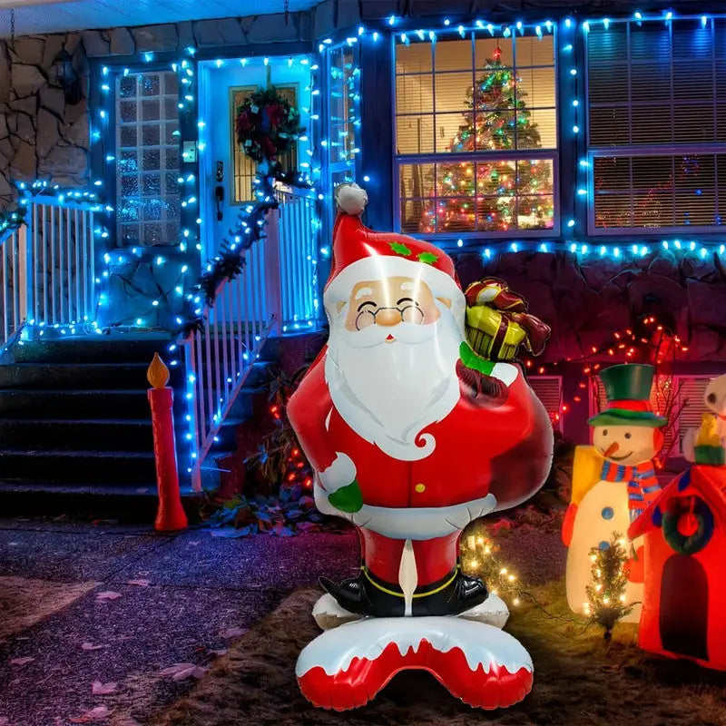 Extra Large Standing Santa Claus Foil Balloon - Occasions > Christmas > Christmas Decorations