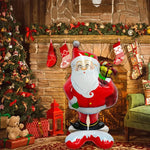 Extra Large Standing Santa Claus Foil Balloon - Occasions > Christmas > Christmas Decorations