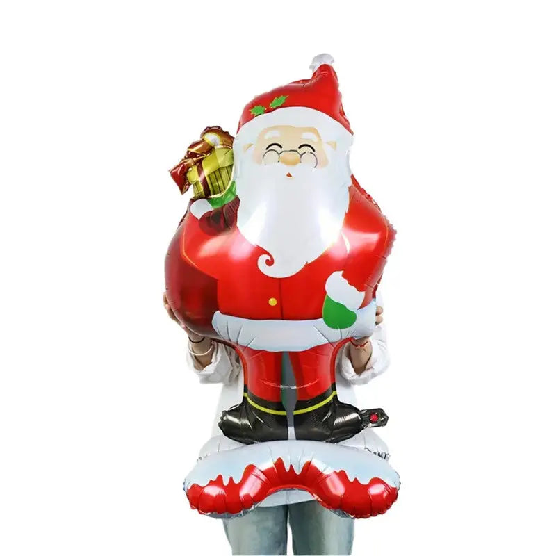 Extra Large Standing Santa Claus Foil Balloon - Occasions > Christmas > Christmas Decorations