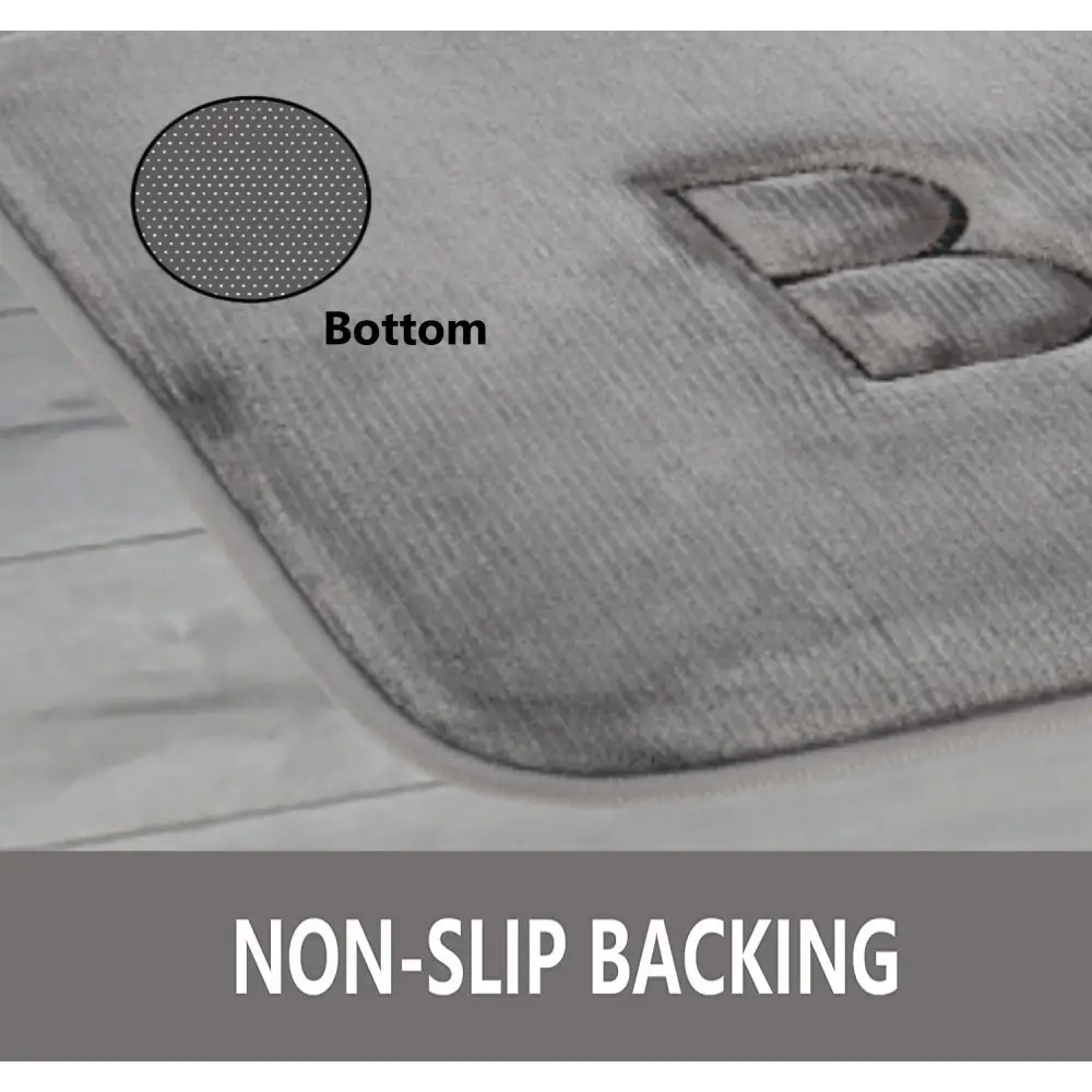 Extra Thick Memory Foam & Super Comfort Bath Rug Mat for Bathroom (60 x 40 cm Grey) - Home & Garden > Bathroom