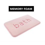 Extra Thick Memory Foam & Super Comfort Bath Rug Mat for Bathroom (60 x 40 cm Pink) - Home & Garden > Bathroom