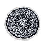 Ezra Hexagon 100% Cotton Round Beach Towel - Home & Garden > Bathroom Accessories