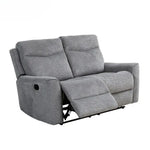 Fabric Motion Recliner Sofa Set Cosmic Light Gray Manual 3 + 2 Seater - Furniture > Sofas > Sofas & Sofa Beds