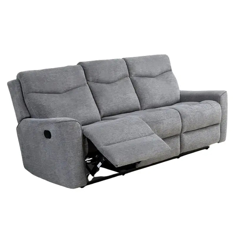 Fabric Motion Recliner Sofa Set Cosmic Light Gray Manual 3 + 2 Seater - Furniture > Sofas > Sofas & Sofa Beds