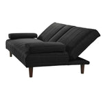 Fabric Sofa Bed with Cup Holder 3 Seater Lounge Couch - Charcoal - Furniture > Bar Stools & Chairs > Arm Chairs &