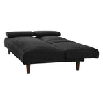 Fabric Sofa Bed with Cup Holder 3 Seater Lounge Couch - Charcoal - Furniture > Bar Stools & Chairs > Arm Chairs &