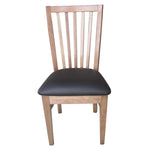 Fairmont 8pc Set Dining Chair PU Leather Seat Slat Back Solid Oak Timber Wood - Furniture > Dining