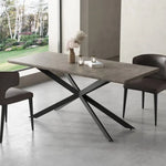 Falcon Rectangular Dining Table MDF Marbling - Furniture > Dining > Dining Tables