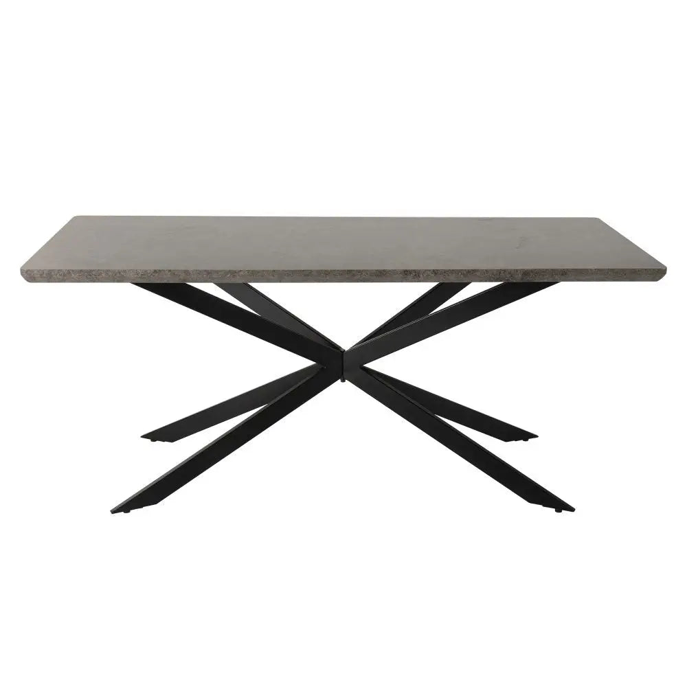 Falcon Rectangular Dining Table MDF Marbling - Furniture > Dining > Dining Tables